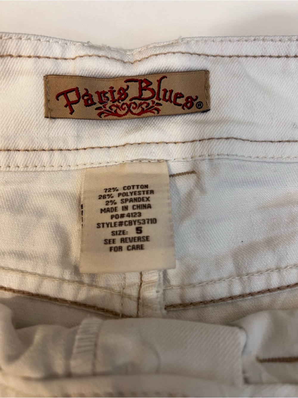 Paris Blues White Denim Mini Skirt - Picture 5 of 6
